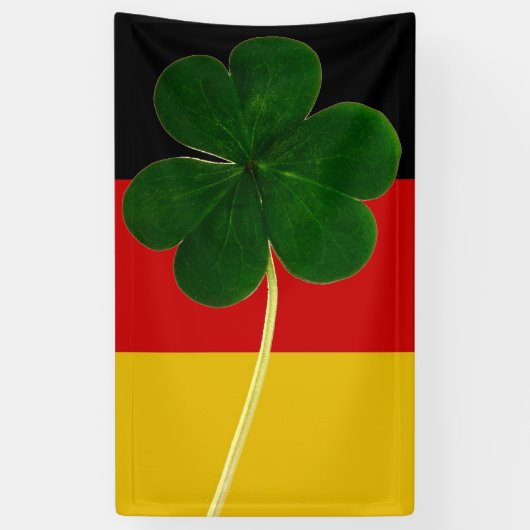 Banderoles Shamrock du drapeau irlandais allemand Clover St P (Vertical)