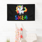 Banderoles Shea Unicorn (En situation)