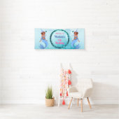 Banderoles Shell-ebrate ! mermaid thème (En situation)