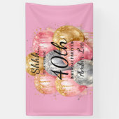 Banderoles Shh Surprise Birthday Party (Vertical)