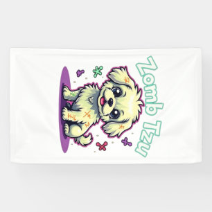 Banderoles Shih Tzu Shihtzu Chien Zombie Halloween T- surdime