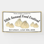 Banderoles Shumai Chinois Cantonais Nourriture Dim Sum Dumpli (Horizontal)