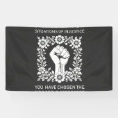 Banderoles Si vous êtes neutre dans les situations d'injustic (Horizontal)