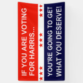 Banderoles Si vous votez pour Harris... (Vertical)