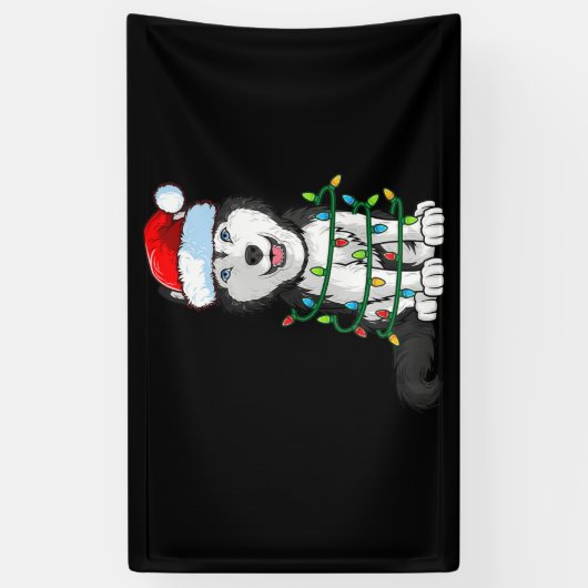 Banderoles Sibérien Husky Noël Noël Noël Noël Noël Noël Noël  (Vertical)