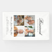 Banderoles Siège réservé - 4 Mariage photo (Horizontal)