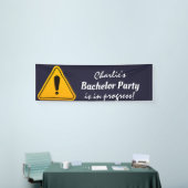 Banderoles Signal de prudence Bachelor Party en cours (Salon professionnel)