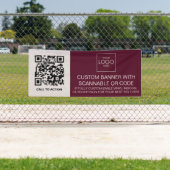 Banderoles Signalisation D'Événement Extérieur Avec Code QR (En situation)