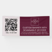 Banderoles Signalisation D'Événement Extérieur Avec Code QR (Horizontal)