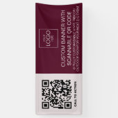 Banderoles Signalisation D'Événement Extérieur Avec Code QR (Vertical)