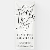 Banderoles Signature Big Bienvenue au mariage (Vertical)