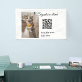 Banderoles Signature boisson scanner QR code ajouter le nom d (Salon professionnel)