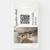 Banderoles Signature boisson scanner QR code ajouter le nom d (Vertical)