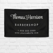 Banderoles Signature de l'entreprise - Script noir