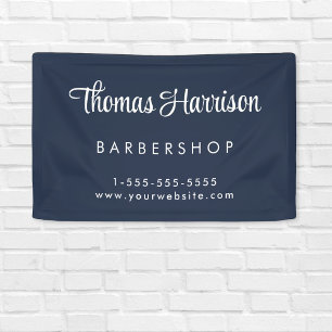 Banderoles Signature d'entreprise - Bleu promotionnel