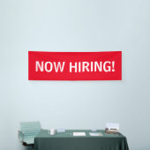 Banderoles Signe blanc rouge simple maintenant de location de (Salon professionnel)