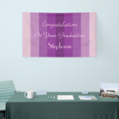 Banderoles Signe de graduation personnalisé Grèves violettes (Salon professionnel)