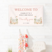 Banderoles SIGNE DE LA PREMIÈRE FEMME D'ANNIVERSAIRE D'UNE Oi (En situation)