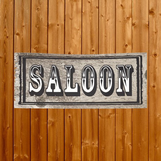 Banderoles Signe de salon pour la fête à thème wild west