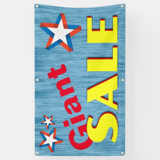 BANDEROLES SIGNE DE VENTE GÉANT (Vertical)