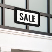 BANDEROLES SIGNE DE VENTE NOIR ET BLANC  (Bâtiment extérieur)