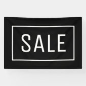 BANDEROLES SIGNE DE VENTE NOIRE  (Horizontal)