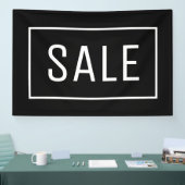 BANDEROLES SIGNE DE VENTE NOIRE  (Salon professionnel)