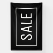 BANDEROLES SIGNE DE VENTE NOIRE  (Verticale)