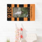 Banderoles Signe orange de yard de photo de félicitations (En situation)