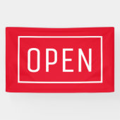 BANDEROLES SIGNE OUVERT ROUGE (Horizontal)