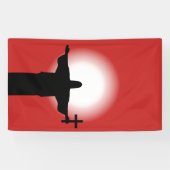 Banderoles Silhouette avec croix (Horizontal)