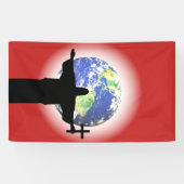 Banderoles Silhouette avec croix (Horizontal)