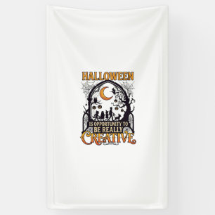Banderoles Silhouette Créative Enfants Halloween Croissant De
