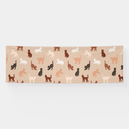 Banderoles Silhouette de chat (Horizontal)