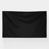 Banderoles Silhouette de chat noir minimaliste  (Horizontal)