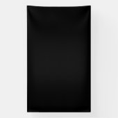 Banderoles Silhouette de chat noir minimaliste  (Verticale)