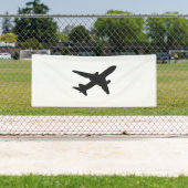 Banderoles Silhouette de jet (En situation)