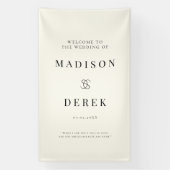 Banderoles Simpel Elégant Mariage BIENVENUE (Verticale)