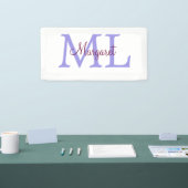 Banderoles simple ajout de nom monogramme rose rouge jeton (Salon professionnel)