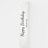 Banderoles simple anniversaire heureux minimum ajouter votre  (Vertical)