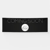 Banderoles Simple Bientôt Black and White Business Logo B (Horizontal)