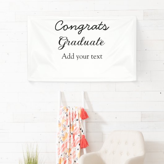 Banderoles Simple congratulation graduation add your (En situation)