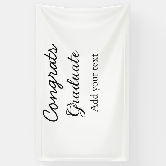 Banderoles Simple congratulation graduation add your (Vertical)