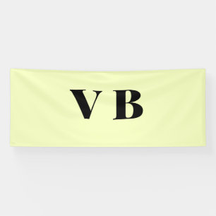 Banderoles simple couleur pastel personnalisée minimale solid