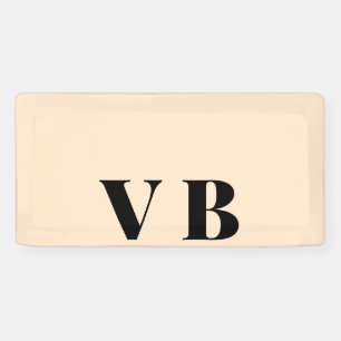 Banderoles simple couleur pastel personnalisée minimale solid