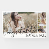 Banderoles Simple Design Moderne Félicitations Graduation (Horizontal)