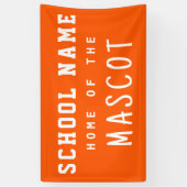 Banderoles Simple Ecole Orange Moderne Maison de la Mascotte (Vertical)