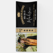 Banderoles Simple Elegant Black 1 Photo Graduation (Vertical)