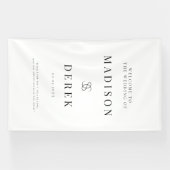 Banderoles Simple Élégant Mariage BIENVENUE (Horizontal)