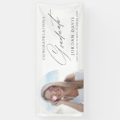 Banderoles Simple Elegant Script Photo Graduation Party (Vertical)